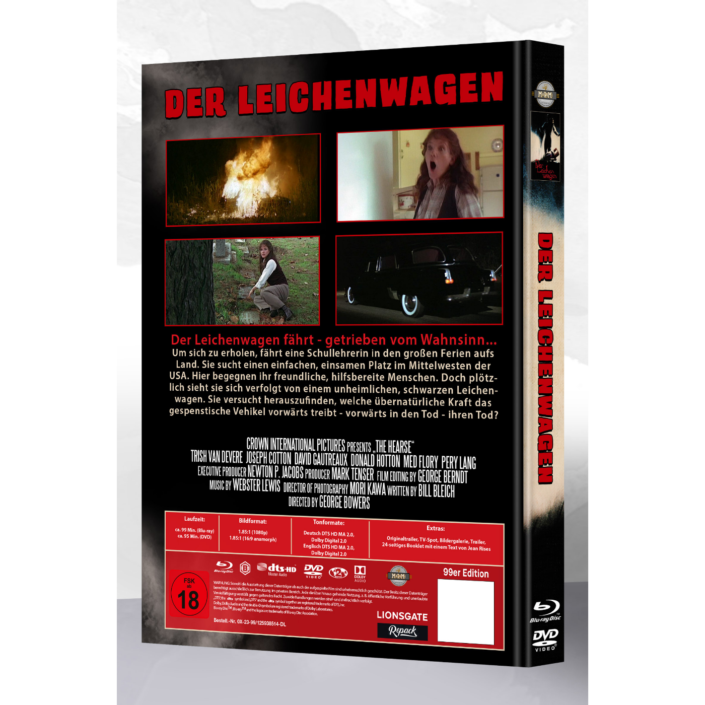 DER LEICHENWAGEN (Mediabook) Wattiert – Bild 2